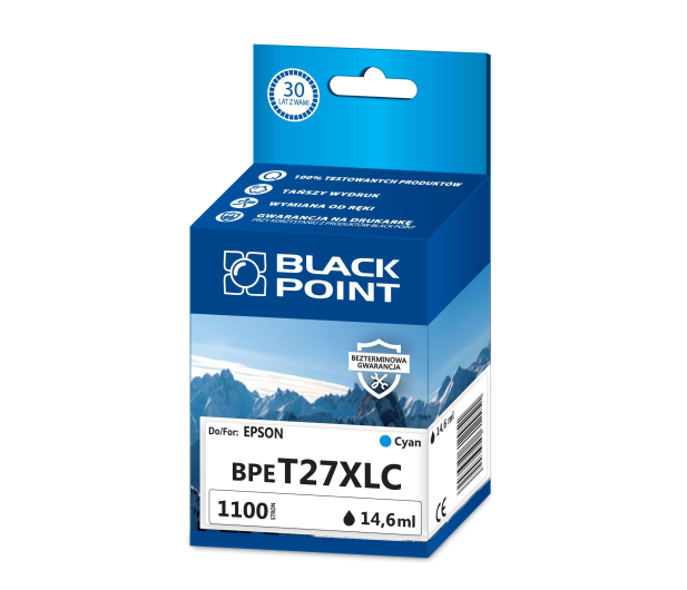 BLACK POINT BPET27XLC zamiennik Epson T2712 cyan - 1384665 - zdjęcie